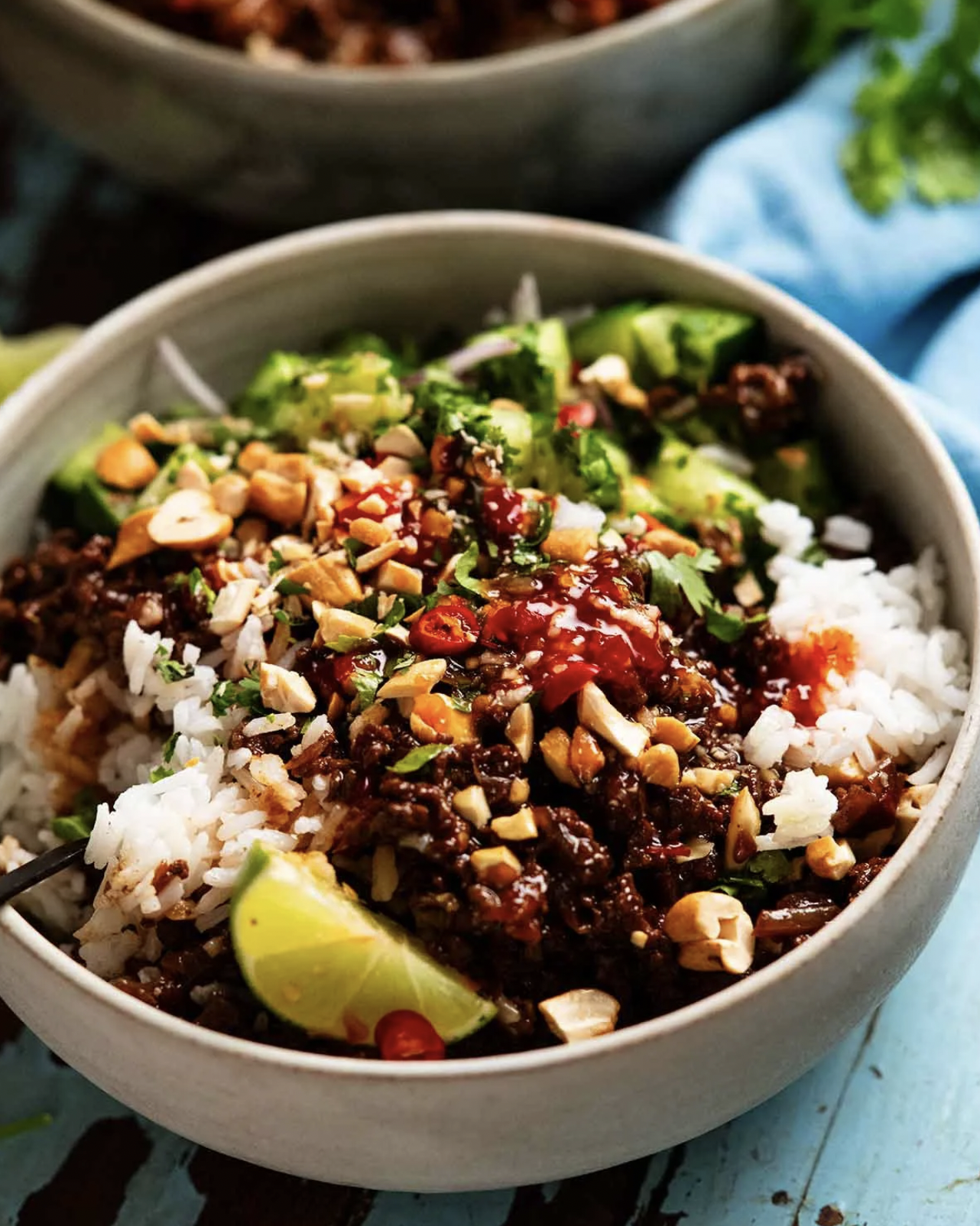 Thai Sweet Chilli Beef Bowls